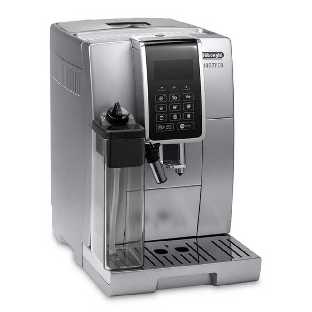 CaffeMatic Dinamica Machine a Café Grain, Machine Expresso et Cappuccino, 1.8L, Argent
