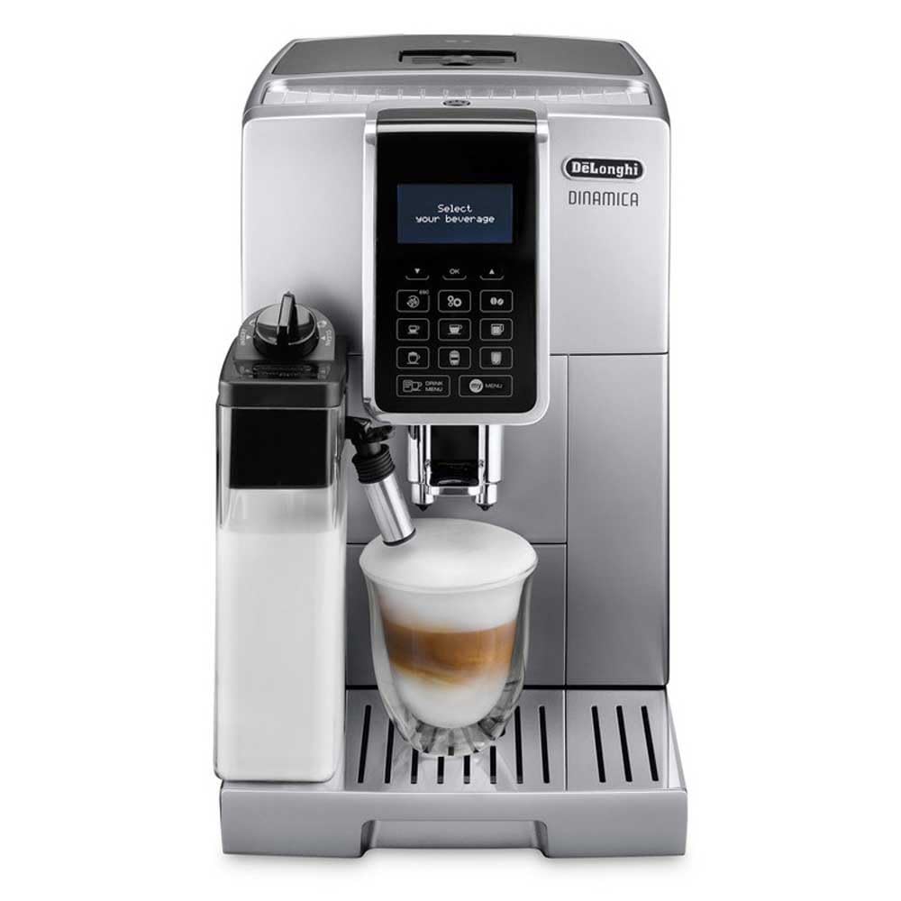 CaffeMatic Dinamica Machine a Café Grain, Machine Expresso et Cappuccino, 1.8L, Argent