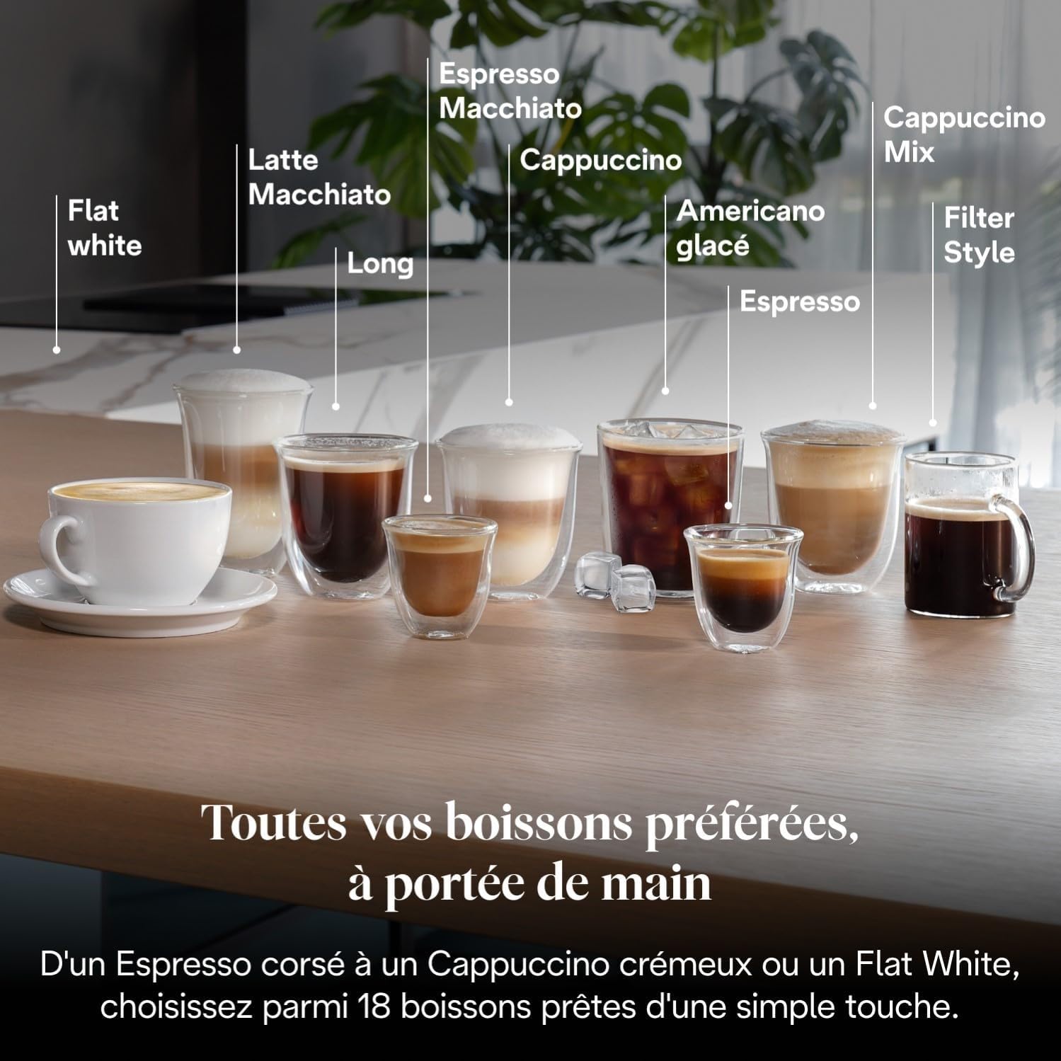 CaffeMatic Magnifica Plus - Perfetto Machine à Café Automatique avec LatteCrema Mousseur à Lait Automatique, Argent et Noir