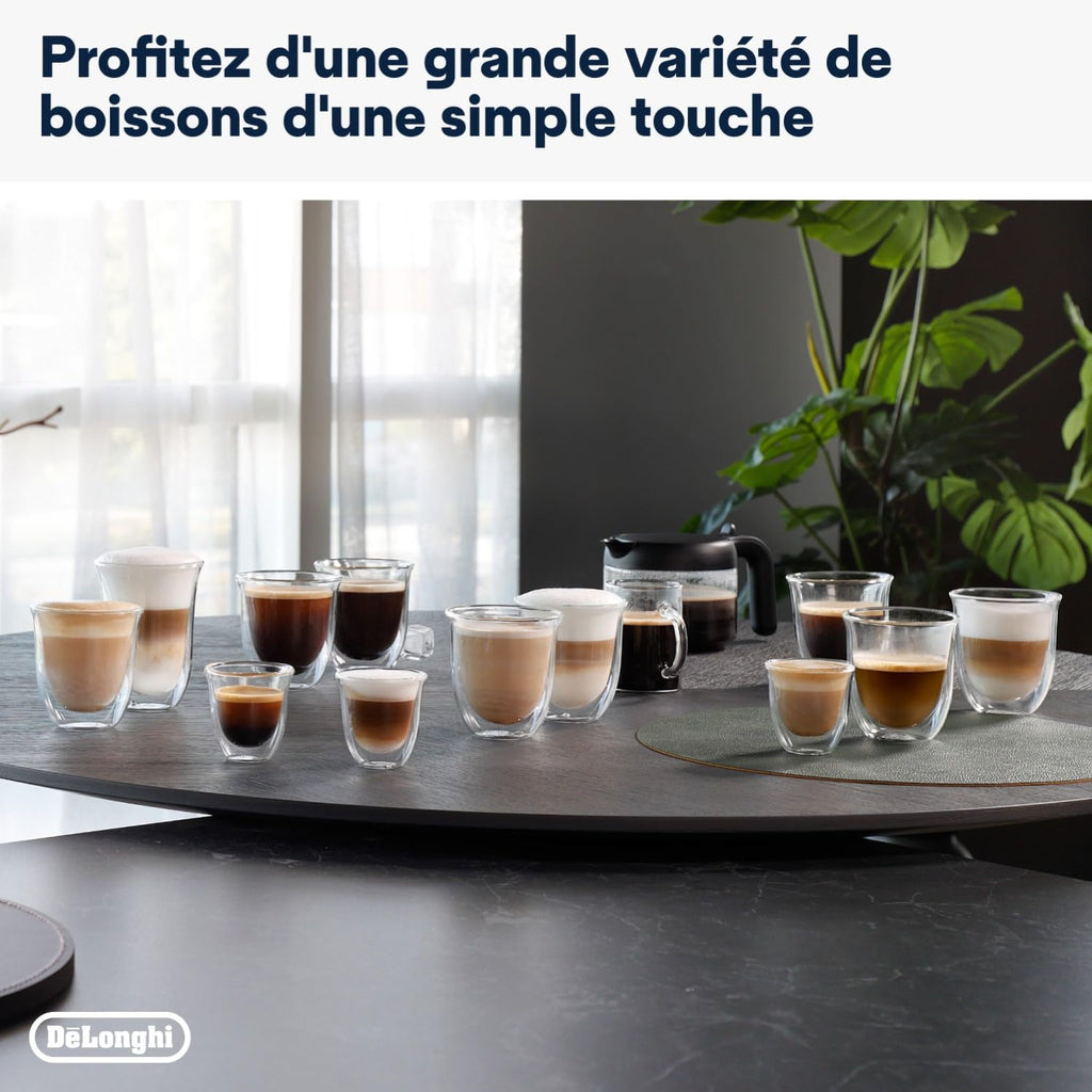 CaffeMatic Dinamica Plus ECAM machine à café Entièrement automatique Machine à café 2-en-1, Noir