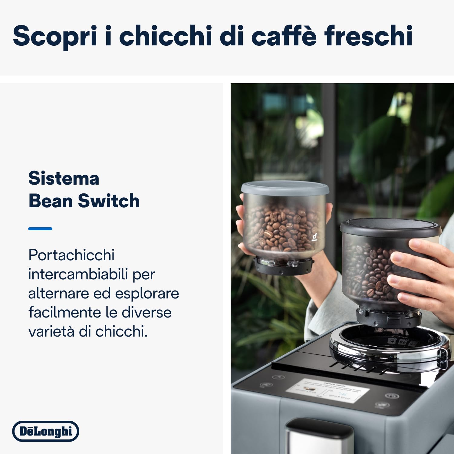 CaffeMatic Rivelia Automatique Grains de café, Gris