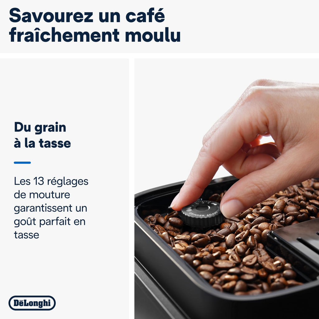 CaffeMatic Magnifica Evo - Perfetto Machine à Café Automatique avec LatteCrema Mousseur à Lait Automatique