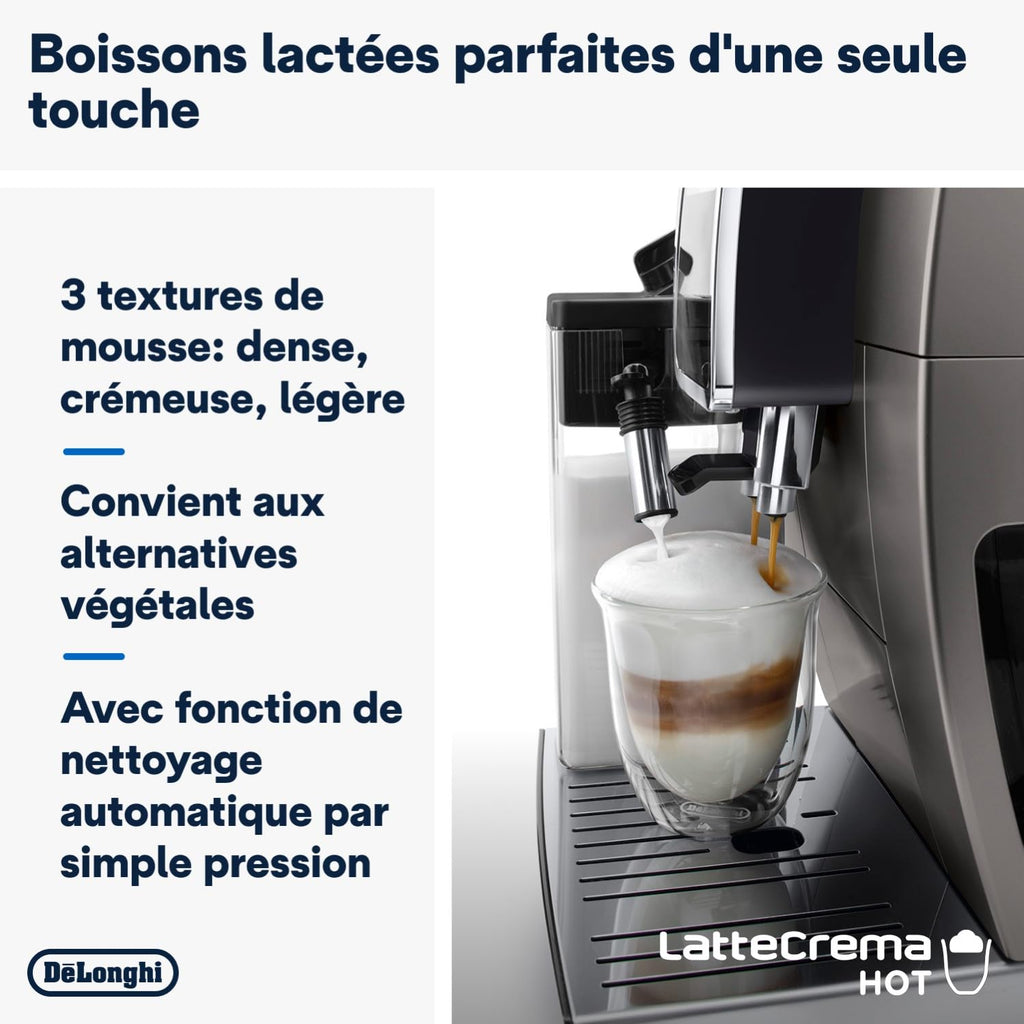 CaffeMatic Dinamica Plus ECAM machine à café Entièrement automatique Machine à café 2-en-1, Noir
