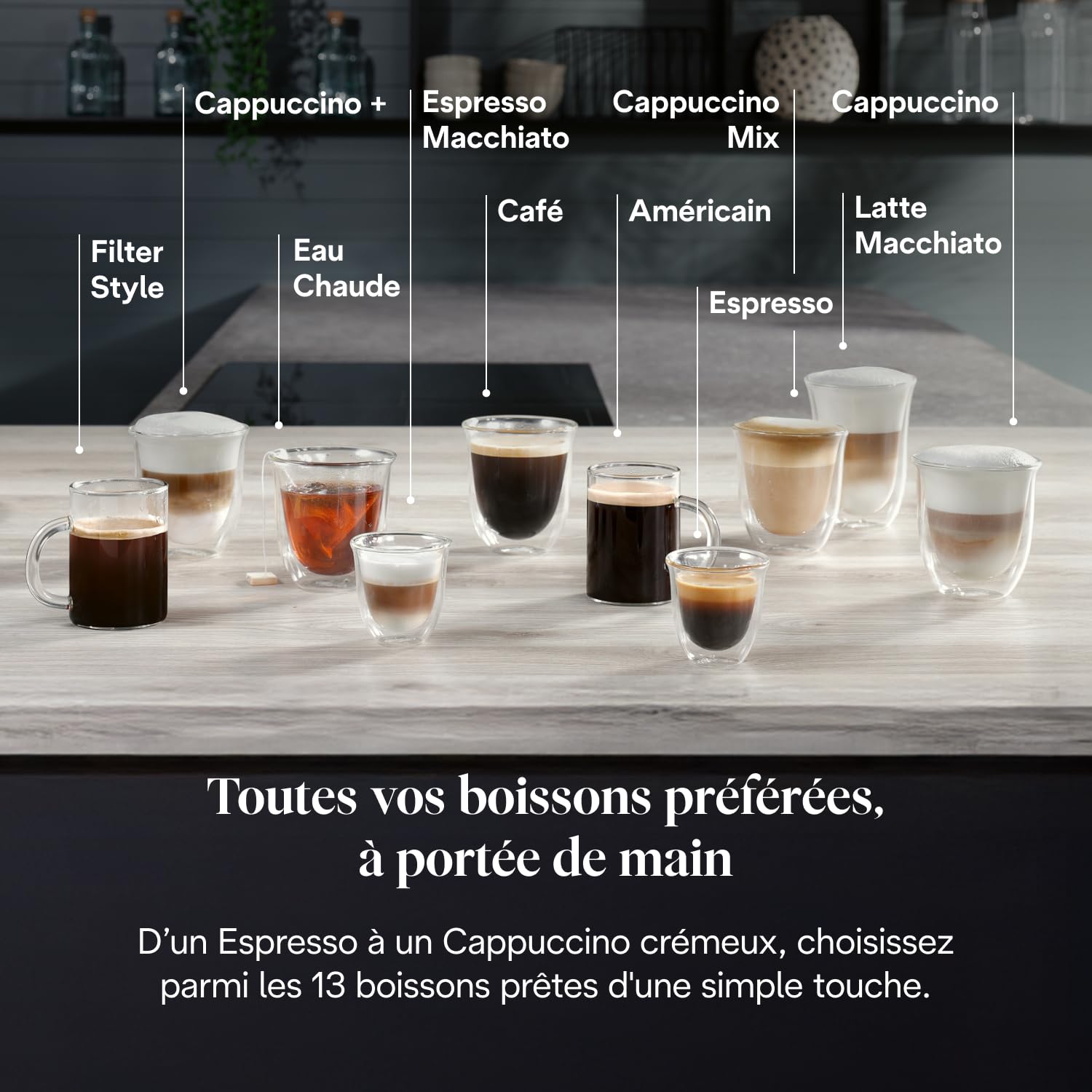 CaffeMatic Magnifica Evo Next - Perfetto Machine à Café Automatique avec LatteCrema Mousseur, Argent et Noir
