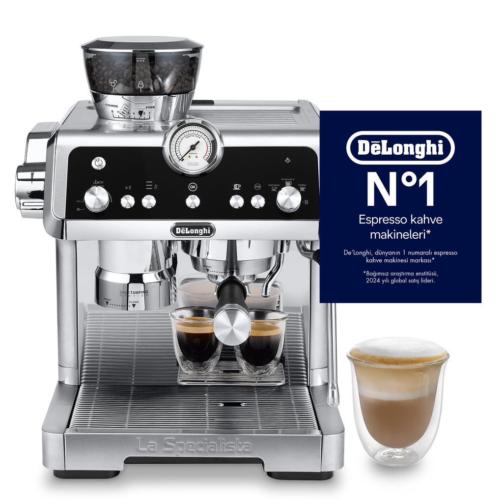 CaffeMatic Specialista Prestigio Machine à café, expresso et cappuccino avec pompe, en grains Métallique