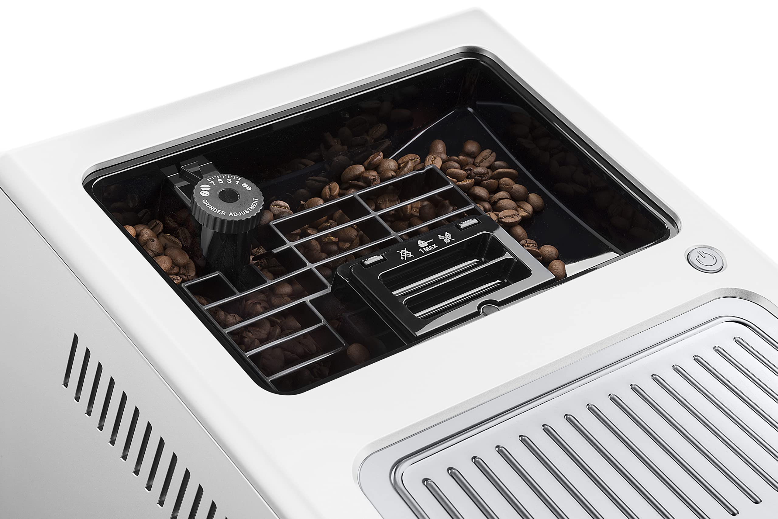 CaffeMatic PrimaDonna Class, Machine a Café Grain, Machine Expresso et Cappucino, 1450W, 2L, Blanc